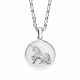 Collier Argent Licorne glitter