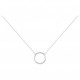 Collier Argent cercle Oz simple