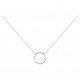 Collier Argent cercle Oz simple