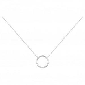 Collier Argent cercle Oz simple