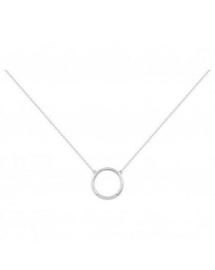 Collier Argent cercle Oz simple
