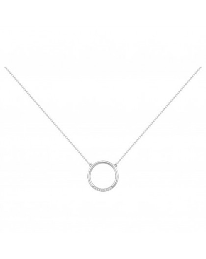 Collier Argent cercle Oz simple