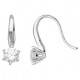 Boucles d'oreilles argent et oxydes crochets