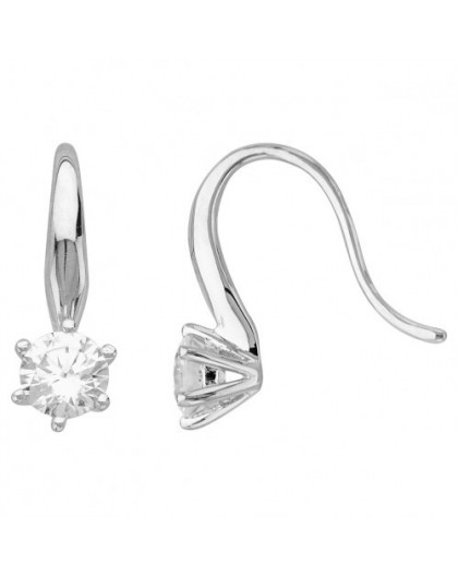 Boucles d'oreilles argent et oxydes crochets