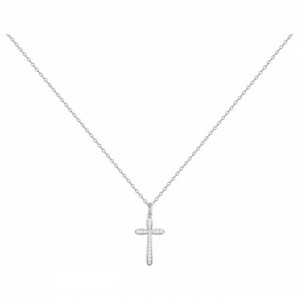 Collier Argent Croix Oz