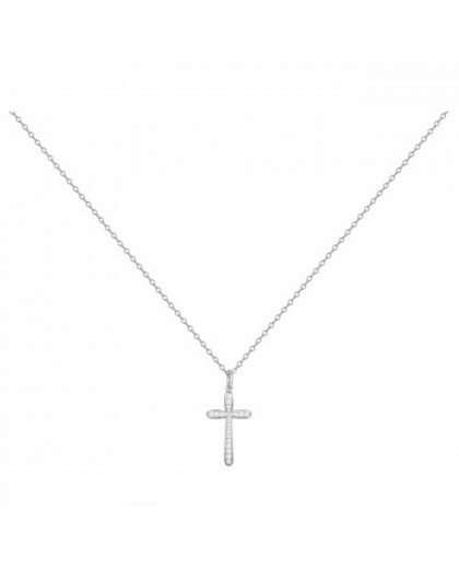 Collier Argent Croix Oz