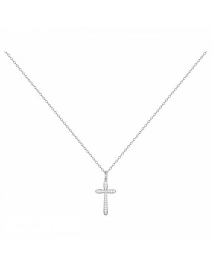 Collier Argent Croix Oz