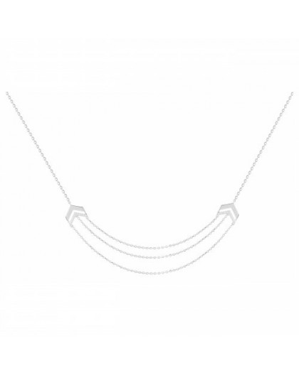 Collier Argent triple rang chaines