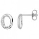 Boucles d'oreilles Argent cercle OZ