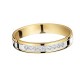 Alliance or gris/jaune 9 diamants 0.15ct 3.5mm