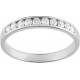Alliance Or gris 1/2 tour diamants 0.25Ct