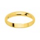 Alliance Or jaune demi jonc 3mm largeur