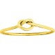 Bague Or jaune motif Lien