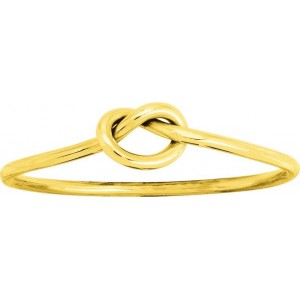 Bague Or jaune motif Lien