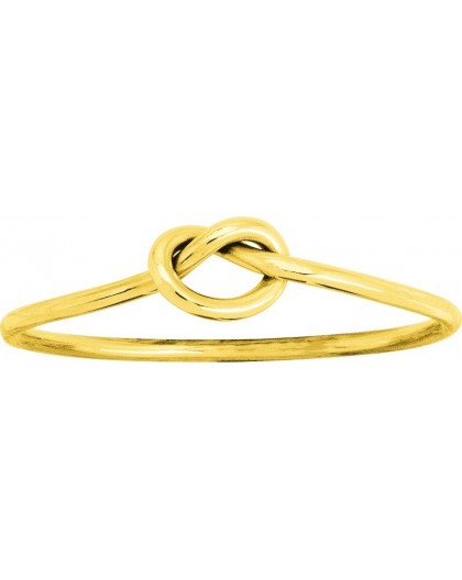 Bague Or jaune motif Lien