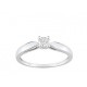 Solitaire Diamant 0.20 Ct Or gris