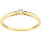 Solitaire Diamant 0.04 Ct Or jaune