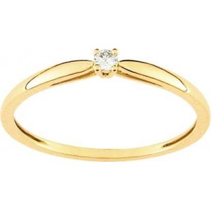 Solitaire Diamant 0.04 Ct Or jaune