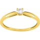 Solitaire Diamant 0.10 Ct Or jaune