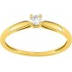 Solitaire Diamant 0.10 Ct Or jaune