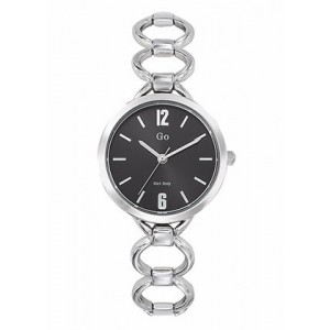 Montre GO Girl only 695211 argenté cadran noir