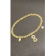 Bracelet Lotus style acier LS2172-2/7 infini doré