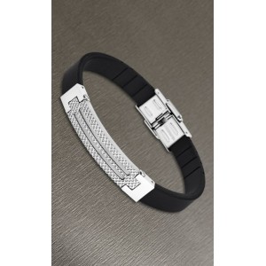 Bracelet Lotus style acier LS1797-2/1 silicone
