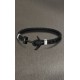 Bracelet Lotus style acier LS1832-2/6 ancre noir
