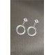 Boucles oreilles Lotus style LS1947-4/1 cercles