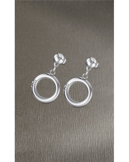 Boucles oreilles Lotus style LS1947-4/1 cercles
