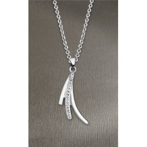 Collier Lotus Style LS1949-1/1 plumette strass