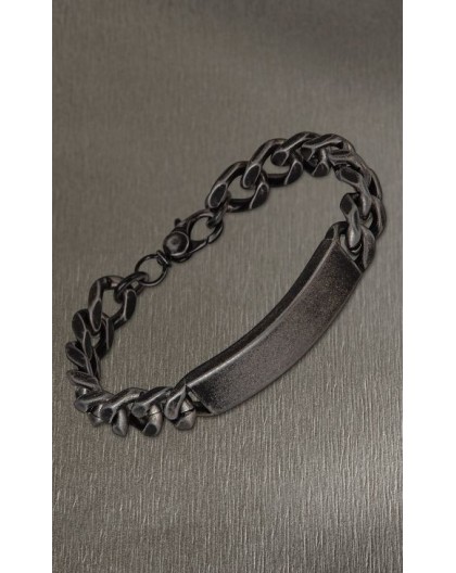 Bracelet Lotus style LS2133-2/1 noir gravable