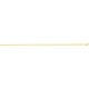 Chaine Or alternée 1+1 ultra-plate 4mm largeur