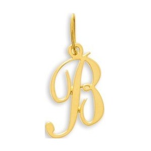 Pendentif Or initiale lettre B