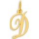 Pendentif Or initiale lettre D