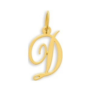 Pendentif Or initiale lettre D