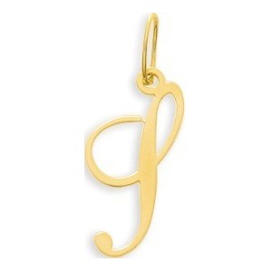 Pendentif Or initiale lettre S