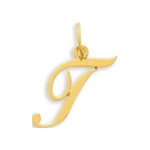 Pendentif Or initiale lettre T