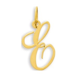 Pendentif Or initiale lettre E