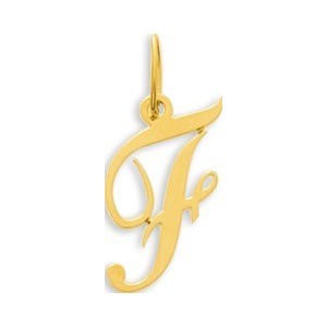 Pendentif Or initiale lettre F