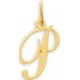 Pendentif Or initiale lettre P