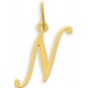 Pendentif Or initiale lettre N