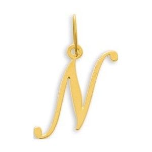 Pendentif Or initiale lettre N