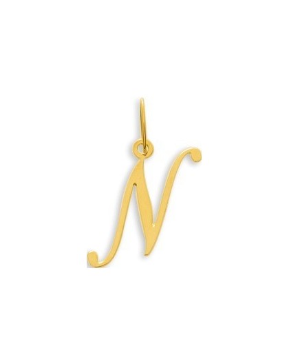 Pendentif Or initiale lettre N