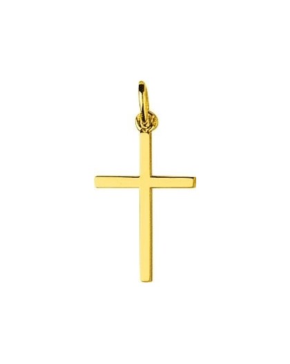 Pendentif Or croix baton simple