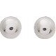 Boucles Oreilles Or gris boules 3mm