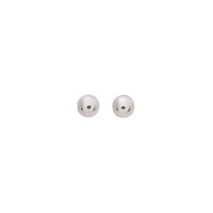 Boucles Oreilles Or gris boules 3mm