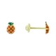 Boucles Oreilles Or enfant motif ananas