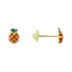 Boucles Oreilles Or enfant motif ananas