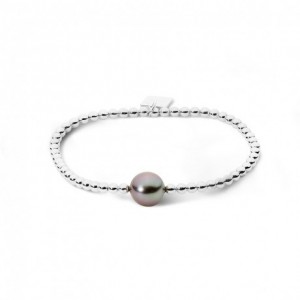 Bracelet IzaB Archipel perle de Tahiti extensible